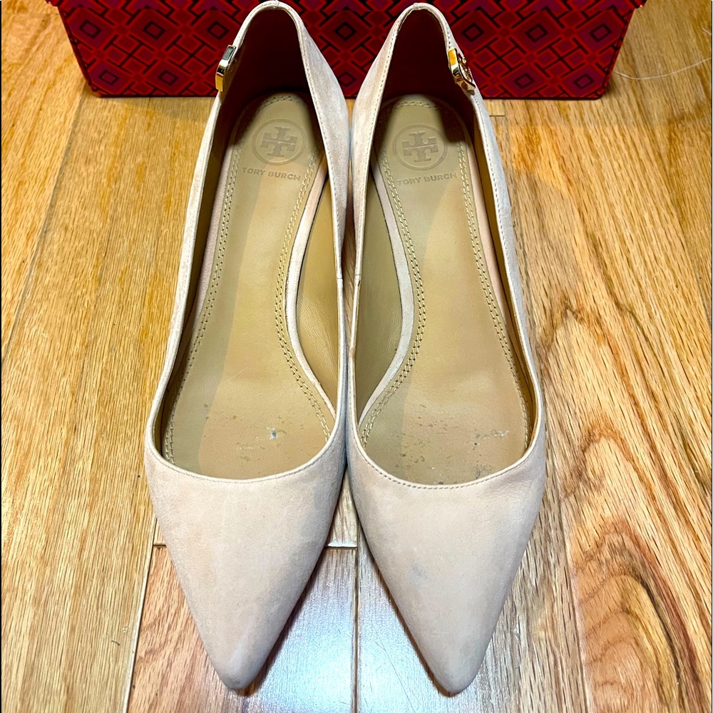 Tory Burch royal suede 40 mm pump